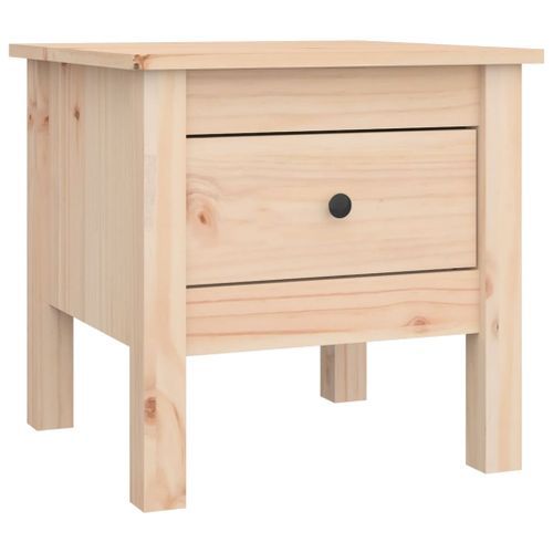 Table d'appoint 40x40x39 cm Bois massif de pin - Photo n°2; ?>