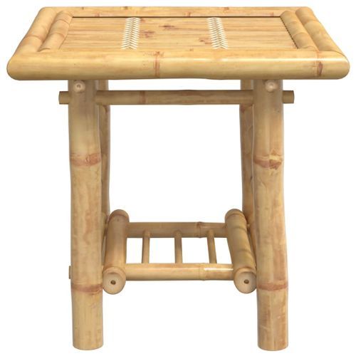 Table d’appoint 45x45x45 cm bambou - Photo n°3; ?>