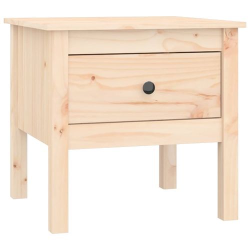 Table d'appoint 50x50x49 cm Bois massif de pin - Photo n°2; ?>