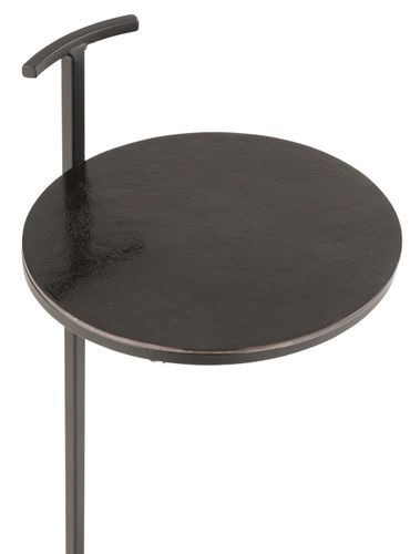 Table d'appoint aluminium noir Toni D 25 cm - Photo n°2; ?>