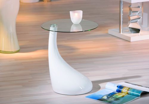 Table d'appoint blanc Tito - Photo n°2; ?>