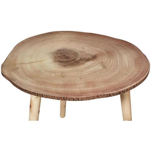 Table d'appoint bois massif clair Noomy - Photo n°2; ?>