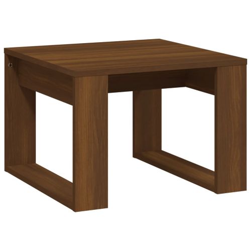 Table d'appoint Chêne marron 50x50x35 cm Bois d'ingénierie - Photo n°2; ?>