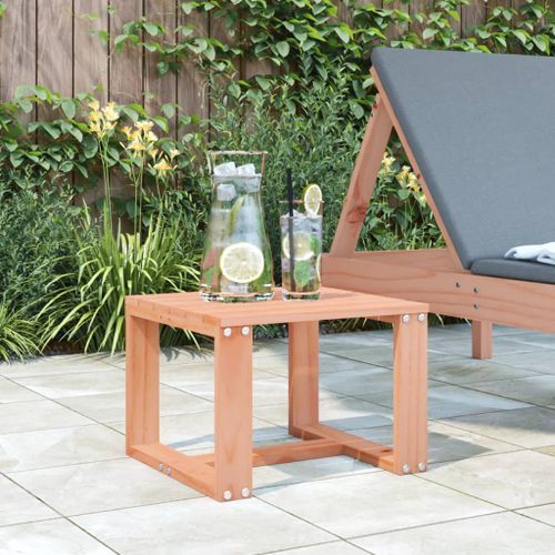 Table d'appoint de jardin 40x38x28,5 cm bois massif de douglas - Photo n°2; ?>