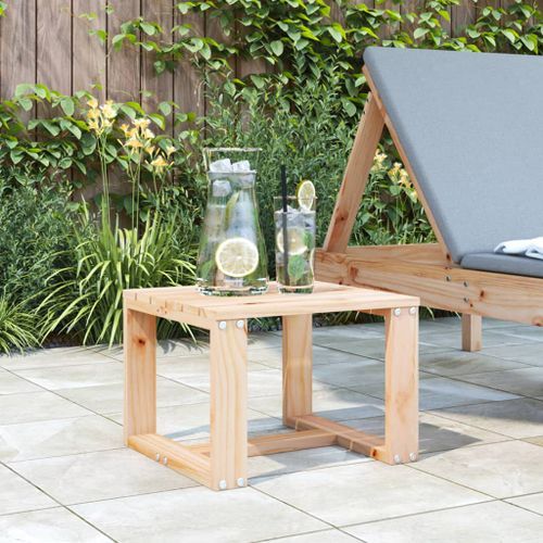 Table d'appoint de jardin 40x38x28,5 cm bois massif de pin - Photo n°2; ?>