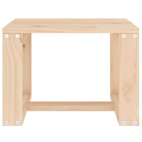 Table d'appoint de jardin 40x38x28,5 cm bois massif de pin - Photo n°3; ?>