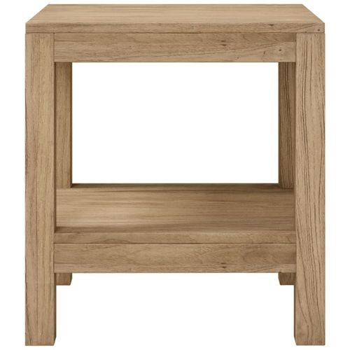 Table d'appoint de salle de bain 45x35x45cm bois de teck solide - Photo n°3; ?>