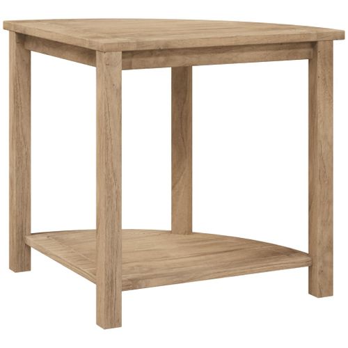 Table d'appoint de salle de bain 45x45x45cm bois de teck solide - Photo n°2; ?>