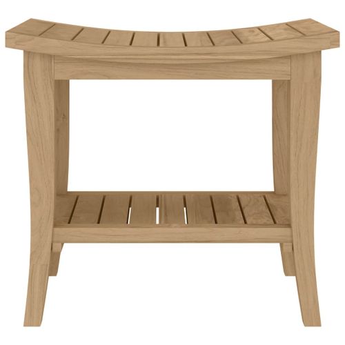 Table d'appoint de salle de bain 50x35x45cm bois de teck solide - Photo n°3; ?>