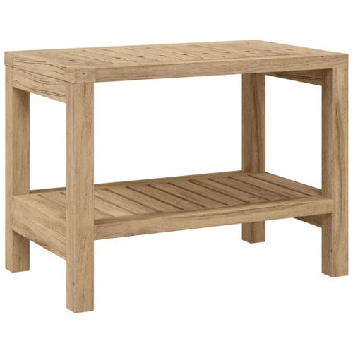 Table d'appoint de salle de bain 60x30x45cm bois de teck solide - Photo n°2; ?>