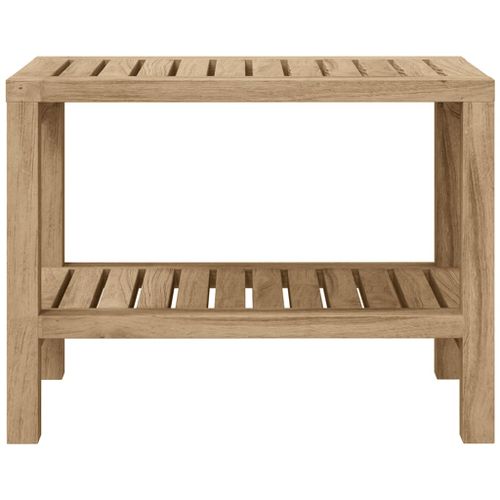 Table d'appoint de salle de bain 60x30x45cm bois de teck solide - Photo n°3; ?>