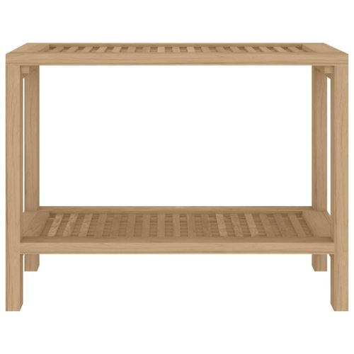 Table d'appoint de salle de bain 60x30x45cm bois de teck solide - Photo n°3; ?>