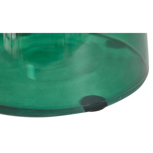 Table d'appoint design verre trempé vert et noir Kloche 56 cm - Photo n°3; ?>
