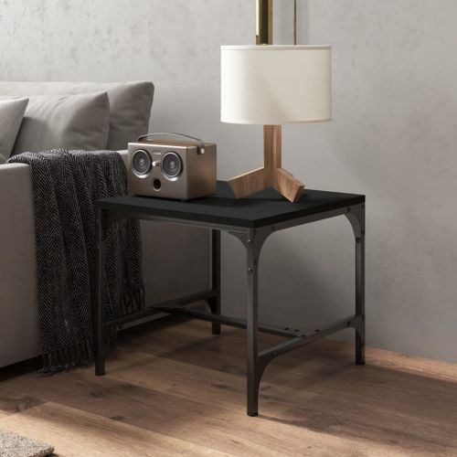 Table d'appoint Noir 40x40x35 cm Bois d'ingénierie - Photo n°3; ?>