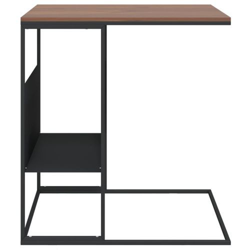 Table d'appoint Noir 55x36x59,5 cm Bois d'ingénierie - Photo n°3; ?>