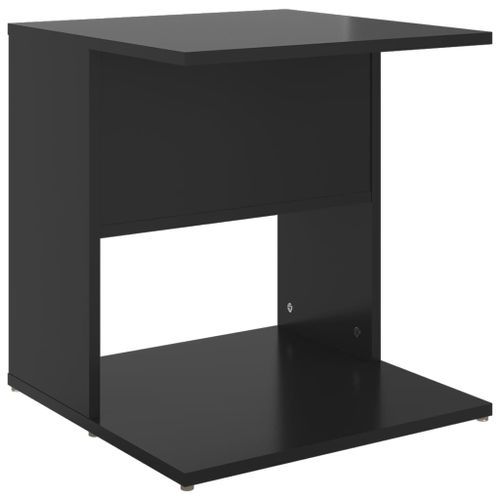 Table d'appoint Noir brillant 45x45x48 cm - Photo n°3; ?>