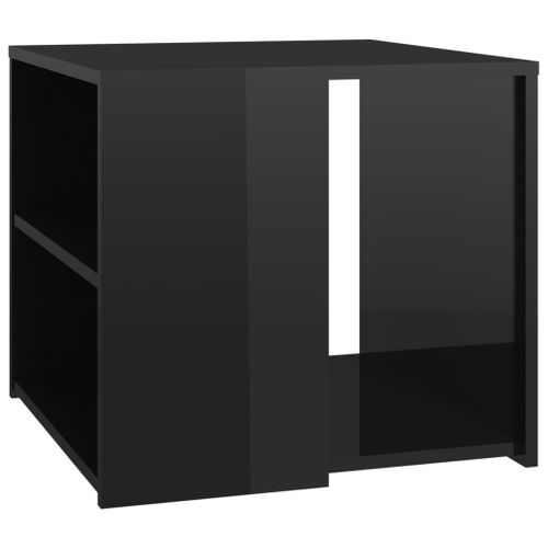 Table d'appoint Noir brillant 50x50x45 cm - Photo n°3; ?>