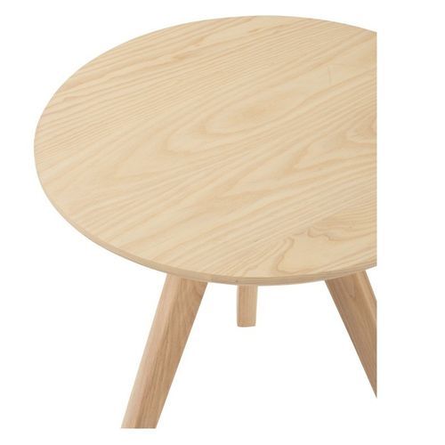 Table d'appoint ronde bois massif clair Praji H 45 cm - Photo n°2; ?>
