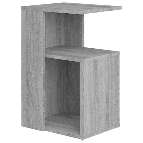 Table d'appoint Sonoma gris 36x30x56 cm Bois d'ingénierie - Photo n°2; ?>