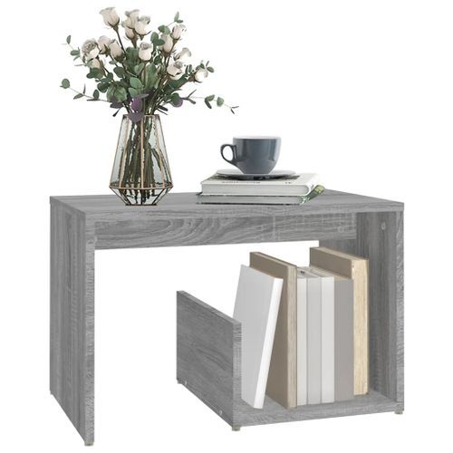 Table d'appoint Sonoma gris 59x36x38 cm Bois d'ingénierie - Photo n°3; ?>