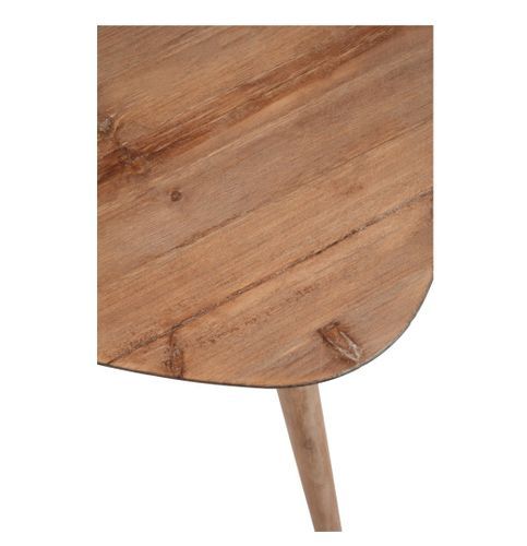 Table d'appoint triangulaire bois clair Corali - Photo n°2; ?>