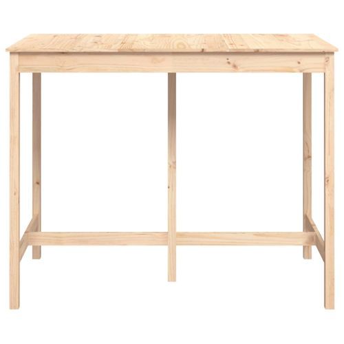 Table de bar 140x80x110 cm Bois massif de pin - Photo n°3; ?>