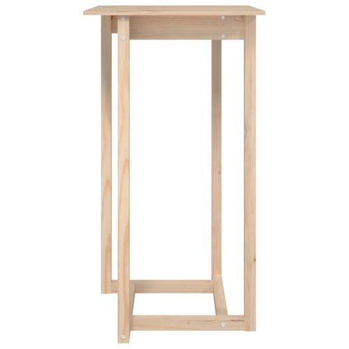 Table de bar 60x60x110 cm Bois massif de pin - Photo n°3; ?>