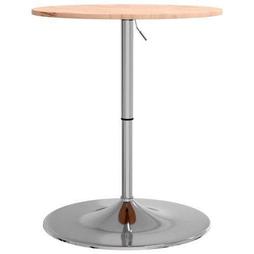 Table de bar Ø60x89,5 cm bois massif de hêtre - Photo n°2; ?>