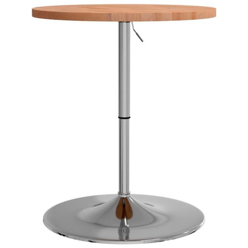 Table de bar Ø60x90,5 cm bois massif de hêtre - Photo n°2; ?>