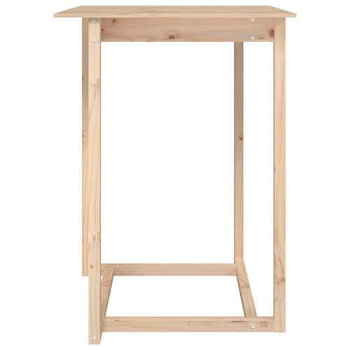 Table de bar 80x80x110 cm Bois massif de pin - Photo n°3; ?>