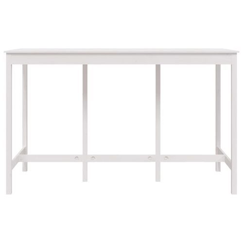 Table de bar Blanc 180x80x110 cm Bois massif de pin - Photo n°3; ?>