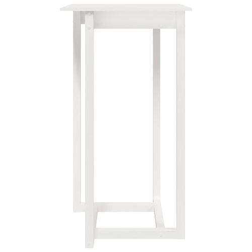 Table de bar Blanc 60x60x110 cm Bois massif de pin - Photo n°3; ?>