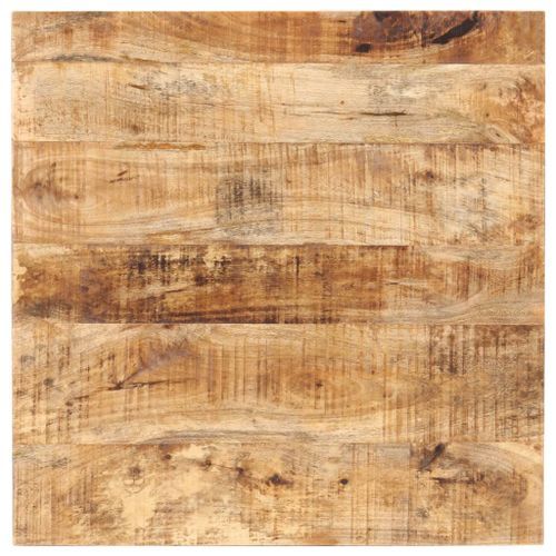Table de bar Carrée 60x60x110 cm Bois de manguier brut - Photo n°3; ?>