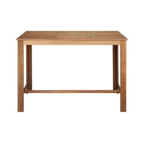 Table de bar carrée bois d'acacia massif finition à l'huile Skan 150 - Photo n°3; ?>