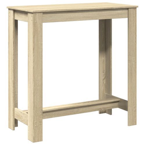 Table de bar chêne sonoma 102x50x103,5 cm bois d'ingénierie - Photo n°2; ?>