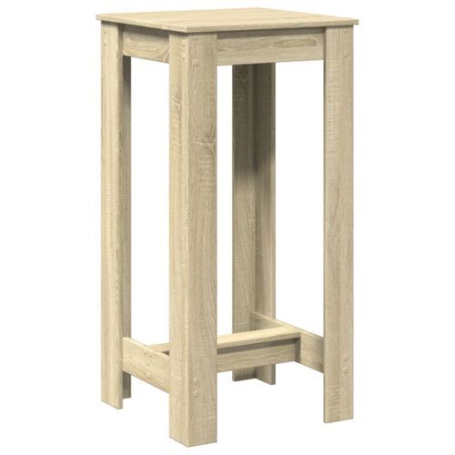 Table de bar chêne sonoma 51x50x103,5 cm bois d'ingénierie - Photo n°2; ?>