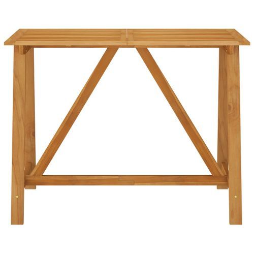 Table de bar de jardin 140x70x104 cm Bois d'acacia massif - Photo n°2; ?>