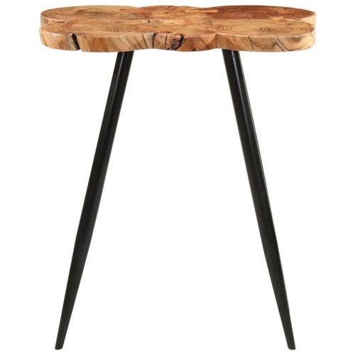 Table de bar en rondins 90x54x105 cm bois d'acacia solide - Photo n°2; ?>