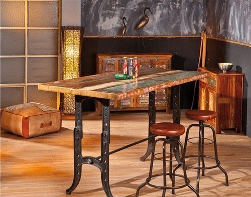Table de bar Relevable Bois manguier Amarelo - Photo n°3; ?>