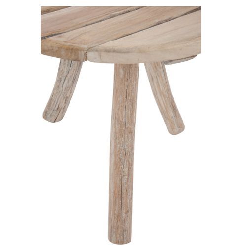 Table de bar ronde bois massif clair Azura D 75 cm - Photo n°3; ?>