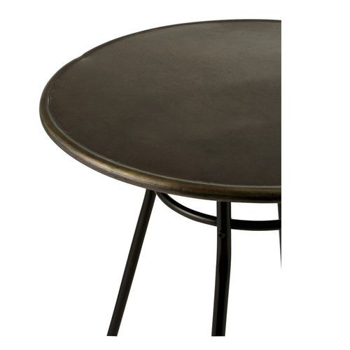Table de bar ronde métal noir Bothar D 70 cm - Photo n°3; ?>