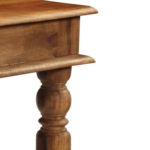 Table de bar rustique bois de Sesham massif Pika 120 cm - Photo n°3; ?>