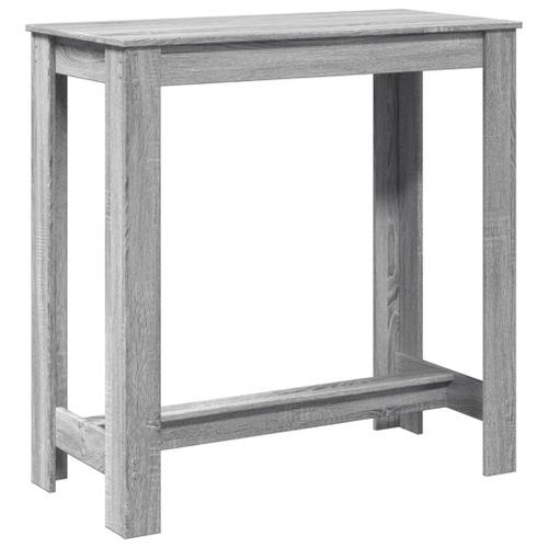 Table de bar sonoma gris 102x50x103,5 cm bois d'ingénierie - Photo n°2; ?>