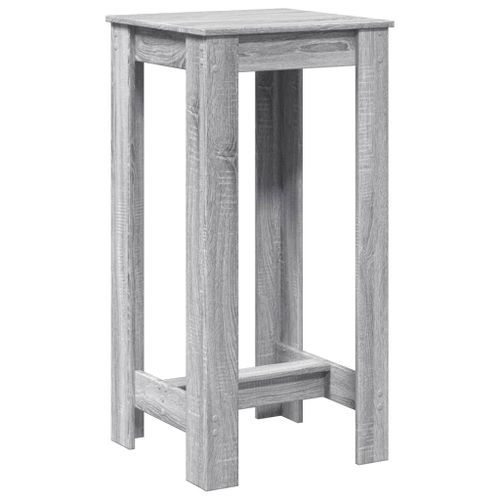 Table de bar sonoma gris 51x50x103,5 cm bois d'ingénierie - Photo n°2; ?>