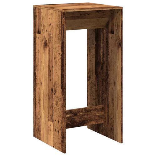 Table de bar vieux bois 51x50x103,5 cm bois d'ingénierie - Photo n°2; ?>