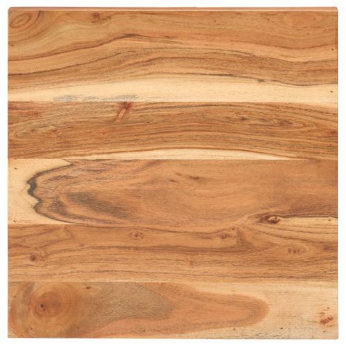 Table de bistro Carrée 50x50x75 cm Bois d'acacia massif - Photo n°3; ?>