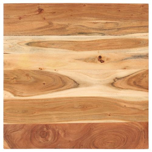 Table de bistro Carrée 70x70x75 cm Bois d'acacia massif - Photo n°3; ?>