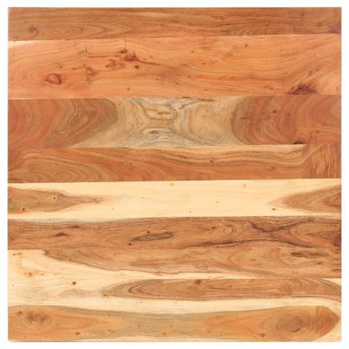 Table de bistro Carrée 80x80x75 cm Bois d'acacia massif - Photo n°3; ?>