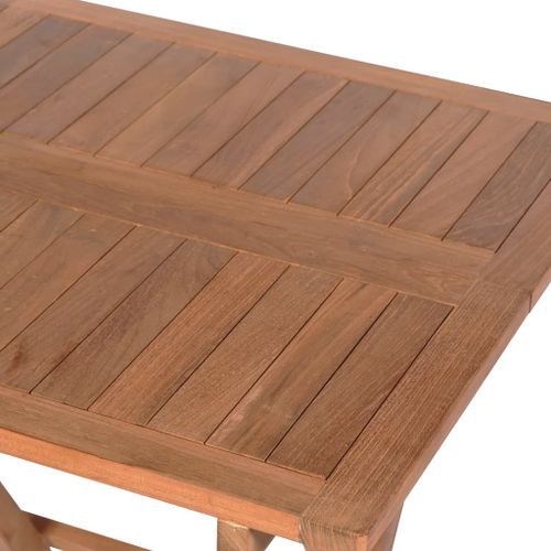 Table de bistro pliable 60x60x65 cm Bois de teck solide 2 - Photo n°3; ?>