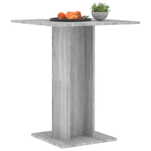 Table de bistro Sonoma gris 60x60x75 cm Bois d'ingénierie - Photo n°3; ?>